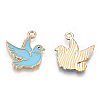 Alloy Enamel Bird Pendants PALLOY-N170-009-NR-2