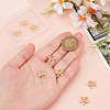 HOBBIESAY 8Pcs Rack Plating Brass Micro Pave Clear Cubic Zirconia Pendants FIND-HY0003-74-3