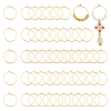 Unicraftale Long-Lasting Plated Brass Hoop Earrings Findings KK-UN0002-45B-1