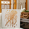Large Plastic Reusable Drawing Painting Stencils Templates DIY-WH0202-213-7