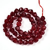Dyed Natural White Jade Beads Strands G-T139-8mm-46N-3