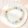 Natural Flower Amazonite Beads Stretch Bracelets BJEW-F380-01-B09-5