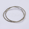 Electroplate Glass Beads Strands GLAA-F079-FP02-2