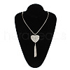 Alloy Heart Pendant Tassel Necklaces FS-WGC2B9A-04-1