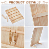 5-Tier Rectangle Wooden Earring Display Card Stands EDIS-WH0032-19-4