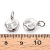 Brass Micro Pave Cubic Zirconia Charms KK-N257-67P-3