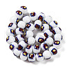 Printing Glass Beads for Necklaces Bracelets Making GLAA-B020-02A-10-3
