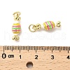 Brass Enamel Pendants KK-M324-12G-3