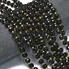 Natural Black Agate Beads Strands G-K389-E25-01-2