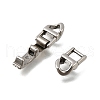 304 Stainless Steel Fold Over Clasps STAS-M119-05P-04-2