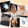 Beebeecraft 56Pcs 4 Styles Glass Rhinestone Cabochons RGLA-BBC0001-02-5