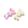 Opaque Cute Resin Decoden Cabochons RESI-B024-03F-2