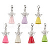 Angel Acrylic Pendant Decorations HJEW-JM03162-02-2