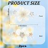Detachable Cloth Flower Shoe Decoration AJEW-WH0326-76A-2