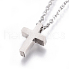 304 Stainless Steel Pendant Necklaces NJEW-E141-25-4