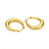 Brass Hoop Earrings EJEW-F250-03-G-2