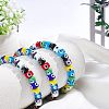 Nbead Handmade Evil Eye Lampwork Beads Strands LAMP-NB0001-49D-4