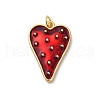 Brass Enamel Pendants KK-Q098-22G-A-1