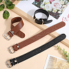 Gorgecraft 2 Pairs 2 Colors Imitation Leather Belt AJEW-GF0009-24-4
