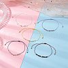 Natural Round Mixed Gemstone Beads Braided Bead Bracelets for Women BJEW-JB11655-1