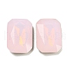 Glass Rhinestone Cabochons GLAA-A006-25E-1