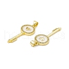 Rack Plating Brass Micro Pave Cubic Zirconia Pendants ZIRC-I061-18G-3
