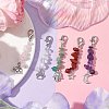 Moon/Star/Paw Print Alloy Pendant Decoration HJEW-JM02151-S-1