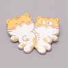 Double Tiger Chinese Zodiac Acrylic Brooch JEWB-WH0022-13-1