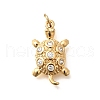 Brass Micro Pave Cubic Zirconia Pendants KK-Q040-02H-G-1