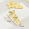 Exaggerated Stainless Steel Flower Dangle Stud Earrings PT2321-5