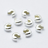 925 Sterling Silver Crimp Beads Cover STER-G027-27S-3mm-1