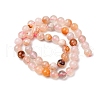 Natural Cherry Blossom Agate Beads Strands G-D313-A01-8mm-3