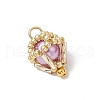 Glass Pearl Pendants PALLOY-MZ00746-03-3