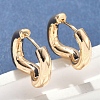 Brass Hoop Earrings EJEW-D320-12G-1