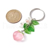 Fruits & Leaf Acrylic Pendant Keychain KEYC-JKC00680-04-3