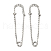 304 Stainless Steel Safety Pins Brooch Findings STAS-K252-11E-P-1