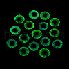 Luminous Eye Printed Glass Cabochons GGLA-WHC0002-10mm-4