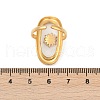 304 Stainless Steel Resin Cuff Rings for Women RJEW-D305-02G-3