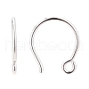 Rhodium Plated 925 Sterling Silver Earring Hooks STER-N0001-028S-2