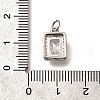 Brass Micro Pave Cubic Zirconia Pendants KK-U055-01P-03-3