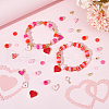 SUNNYCLUE DIY Valentine's Day Bracelet Making Kit DIY-SC0023-41-4