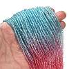 Transparent Painted Glass Beads Strands DGLA-A034-T1mm-A11-2