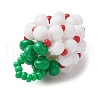 3Pcs 3 Colors Seed Beads Beaded Charms PALLOY-MZ00331-5