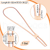 PU Imitation Leather Bag Drawstring Cord & Cord Slider Sets DIY-WH0453-50B-01-2