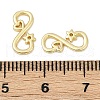 Brass S-Hook Clasps KK-S527-06G-3