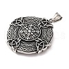 316 Surgical Stainless Steel  Pendants STAS-Z073-58AS-03-2