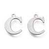 Tarnish Resistant 304 Stainless Steel Charms STAS-H112-C-P-1