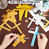 CREATCABIN 15Pcs 3 Styles Acrylic Mirror Cake Toppers FIND-CN0001-46-3