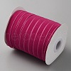 50 Yards Polyester Single Face Velvet Ribbon OCOR-WH0082-161A-2