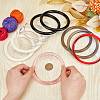 WADORN 10Pcs 5 Colors Plastic Bag Handles FIND-WR0008-68-3